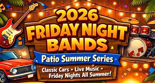 2026 Friday Night Bands Patio Summer Series American Legion North Saint Paul MN> 2026 Friday Night Bands time and dates.