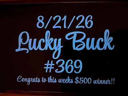 Lucky Buck win number.