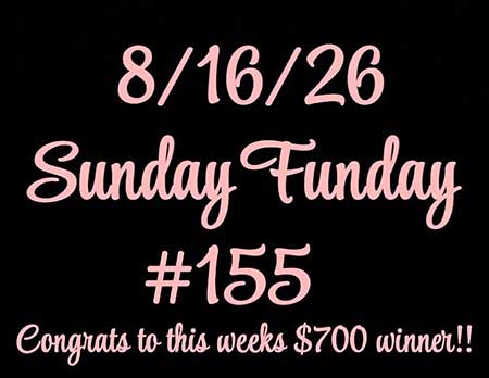 Sunday Funday win number August 16, 2026.