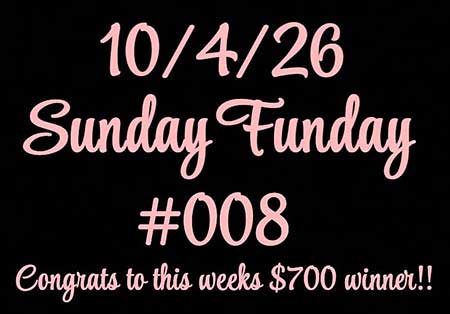 Sunday Funday win number.