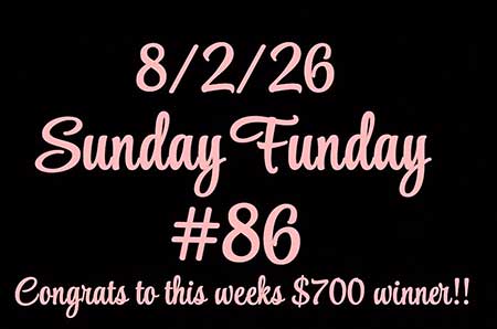 Sunday Funday win number.