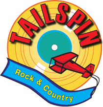 Tailspin Rock and Country band logo.